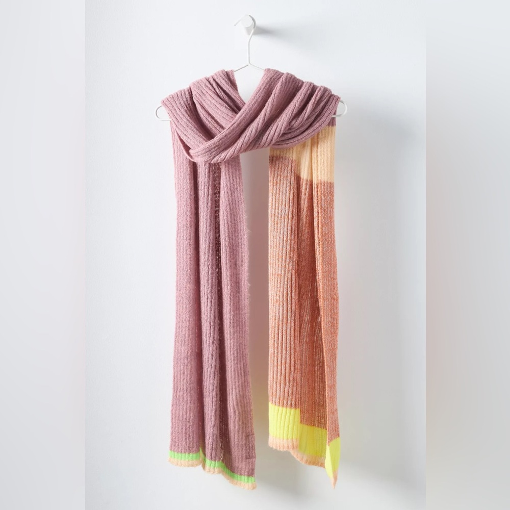 Anthropologie By Anthropologie Colorblock Stripe Scarf Style No. 93299972
